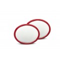 C-Racer Universal Vintage Oval Side Number Plates - USNP2